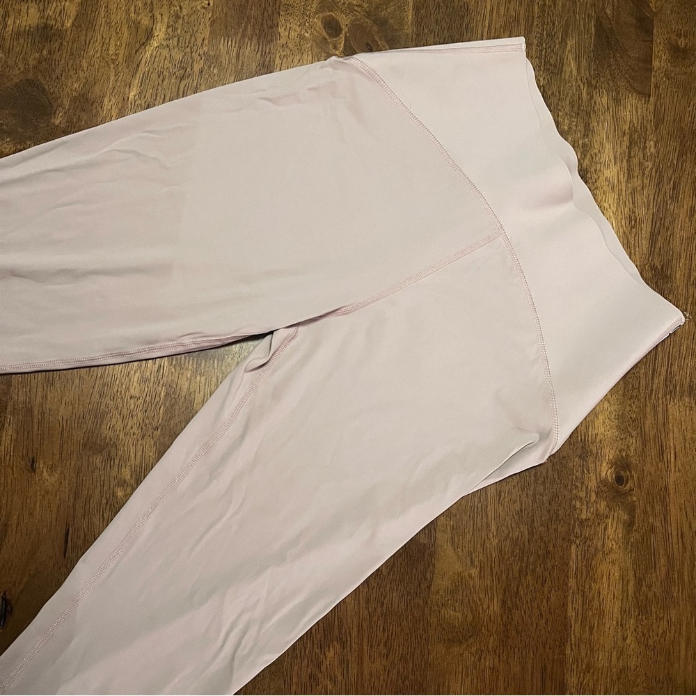 LA Society High Rise Taupe Brown Gray High-Waisted Leggings L Workout Athletic - Picture 2 of 9